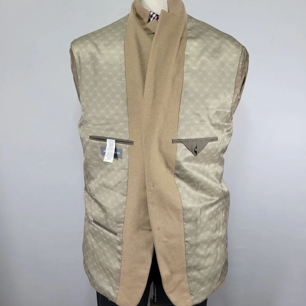 Michael Kors Men's Sport Coat Blazer‎ Two Button KIPP Wool Silk Cashmere 44L NEW